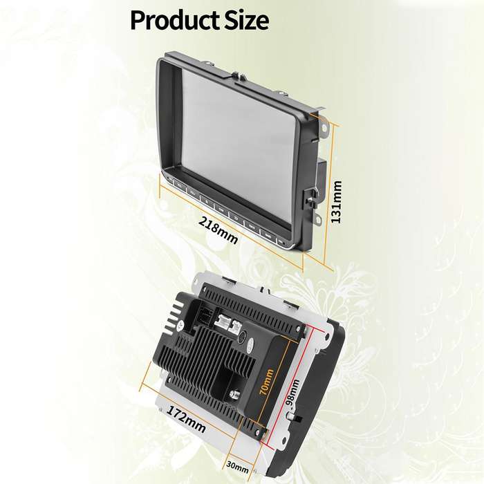 9093 Car HD 9 inch Radio Receiver MP5 Player for Volkswagen, Support FM & Bluetooth & TF Card & GPS