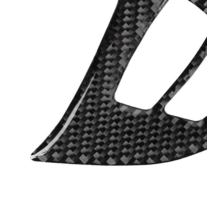 3 in 1 Car Carbon Fiber Solid Color Steering Wheel Button Decorative Sticker for BMW E70 2008-2013 X