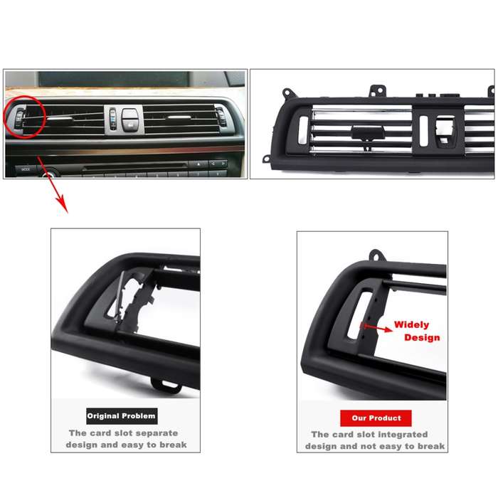 Car Front Console Grill Dash AC Air Vent 64229166885 for BMW 5 Series
