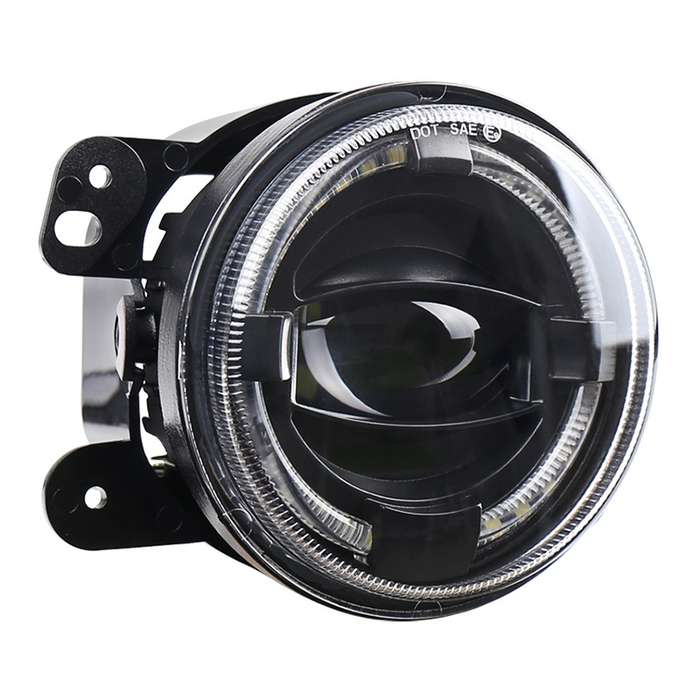 2 PCS 4 inch Car LED Angel Eyes Spotlight Modified Fog Lights for Jeep Wrangler / Dodge / Chrysler P