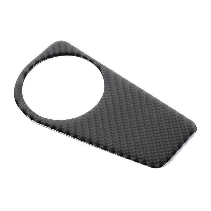 Car Carbon Fiber Headlight Switch Panel Decorative Sticker for Volkswagen Tiguan L, Low Configuratio