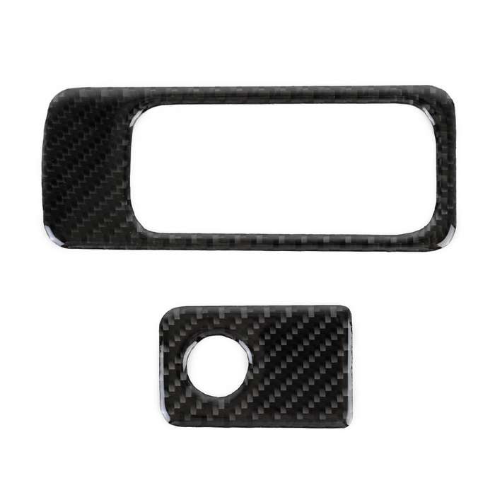 Car Carbon Fiber Front Passenger Seat Storage Handle Decorative Sticker for Volkswagen Tiguan L