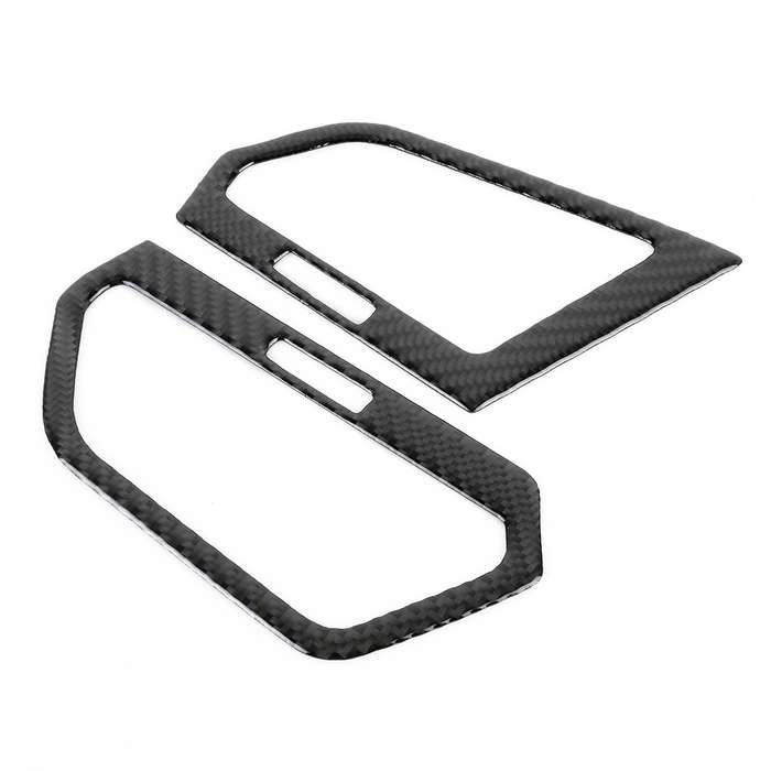 Car Carbon Fiber Central Control Side Air Outlet Frame Decorative Sticker for Volkswagen Tiguan L