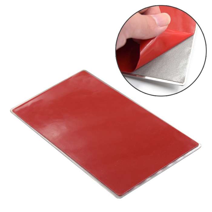 Portable Car Sunshade Makeup Mirror Stainless Steel Vanity Mirror, Size: 150 x 80mm