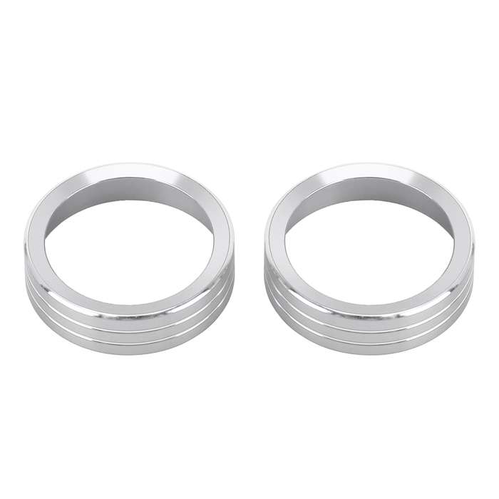 2 PCS Car Metal Air Conditioner Knob Case for Nissan X-TRAIL (Silver)