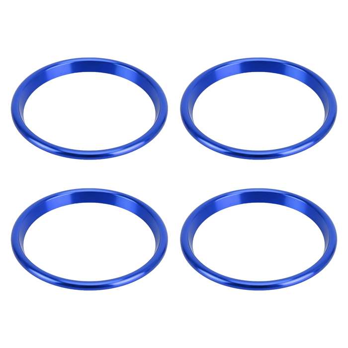 4 PCS Car Metal Air Outlet Decorative Outside Ring for Audi A3 / S3 / Q2L (Silver)