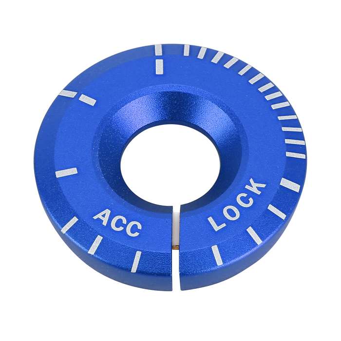 For Volkswagen Metal Ignition Key Ring, Diameter: 4.8cm (Blue)