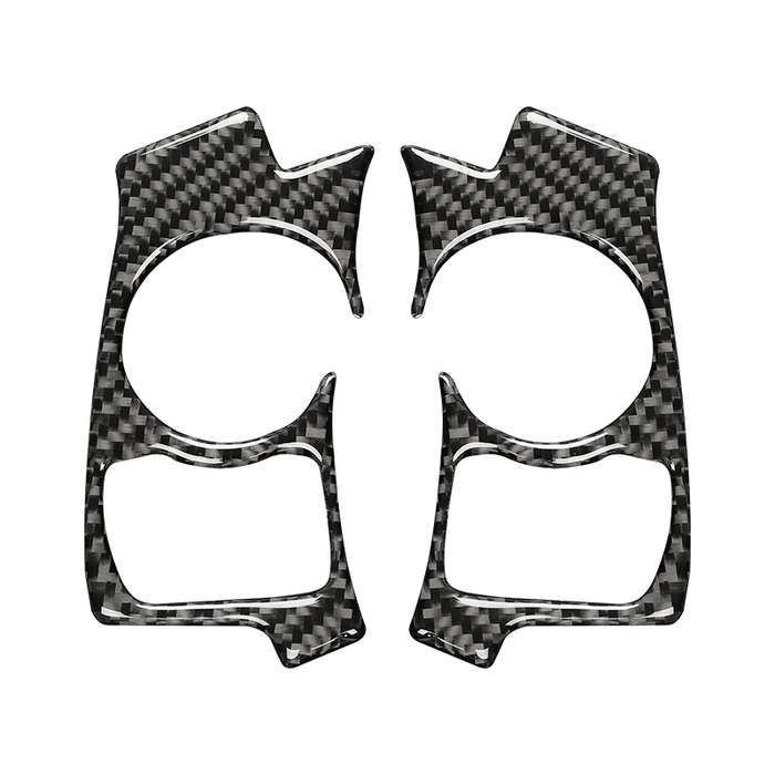 Car Carbon Fiber Steering Wheel Button Decorative Sticker for Lexus IS250 NX200 200t 300h 13-, Left