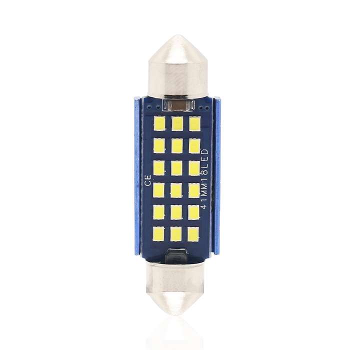 2pcs 41mm DC12-24V / 1W / 6000K / 60LM 18LEDs SMD Car Reading Lamp Dome Light