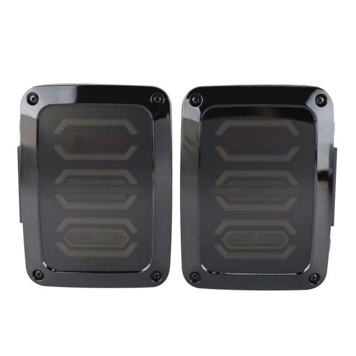 1 Pair 15W DC 12V IP67 4 in 1 Car LED Tail Lights / Driving Lights / Brake Lights/Turn Reverse, Euro