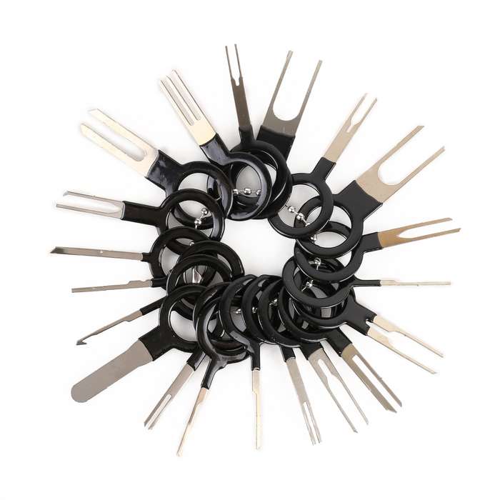 59 in 1 Car Plug Circuit Board Wire Harness Terminal Extraction Pick Connector Crimp Pin Back Needle