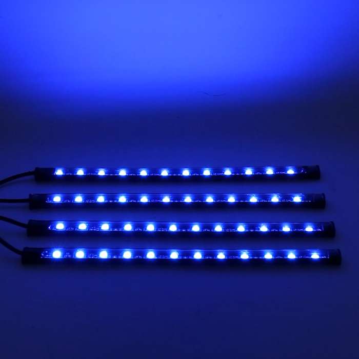 4 in 1 Universal Car USB 8-color APP Control LED Atmosphere Light Decorative Lamp, with 18LEDs Lamps