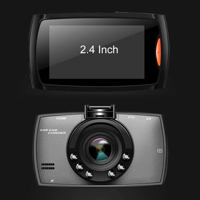 G30 2.4 inch Car 480P Single Recording Driving Recorder DVR Support Parking Monitoring / Loop Record