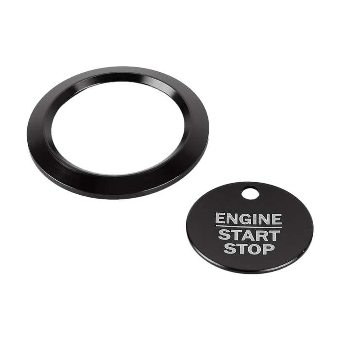Car Engine Start Key Push Button Ring Trim Sticker Decoration for Ford F150 (Gold)