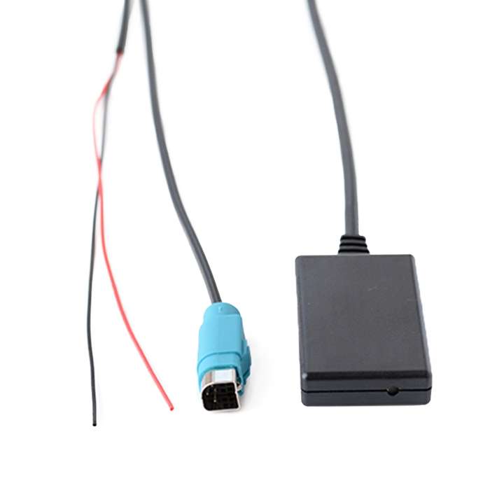 Car AUX Wireless Bluetooth Music Audio Cable + MIC Phone Control Change Song for Alpine KCE-236B 987