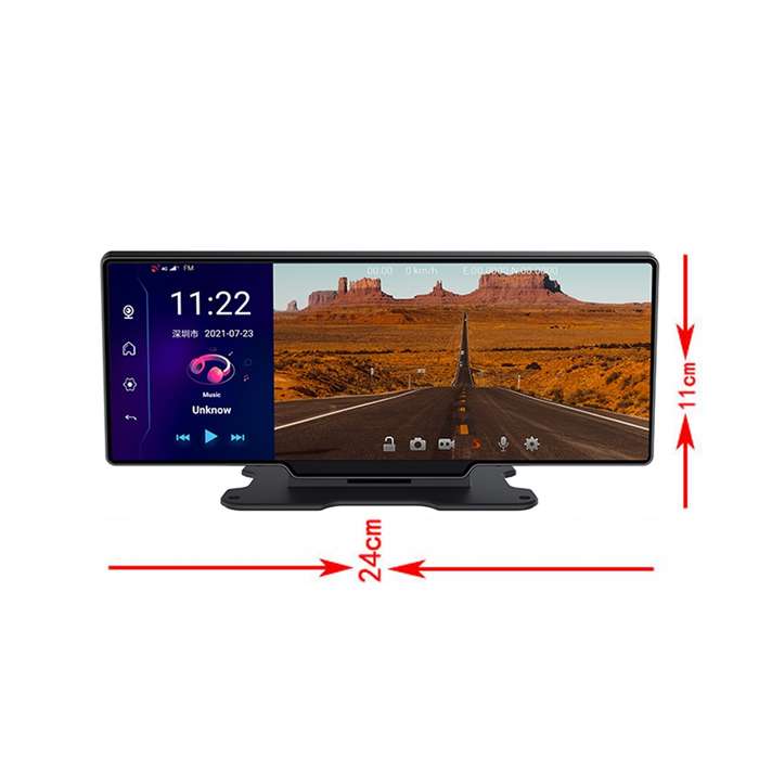 K880 Car 11 inch Widescreen 1080P 4G Center Console Driving Recorder Reversing Voice Control Android