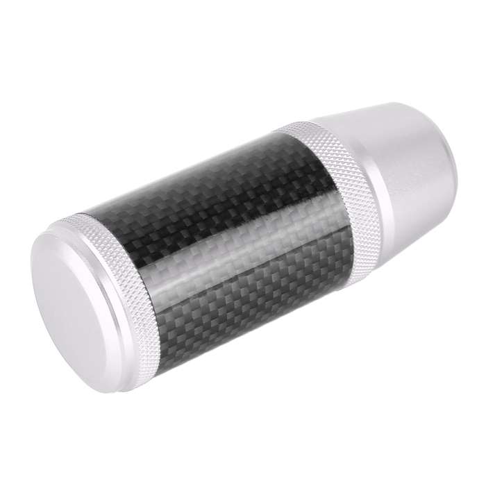 Universal Car Carbon Fiber Metal Gear Shift Knob (Purple)