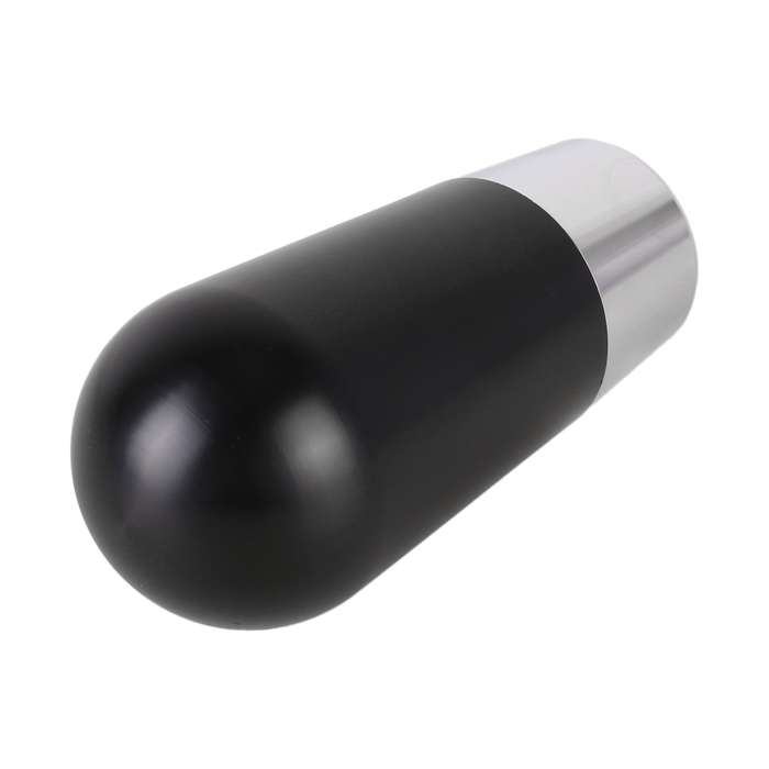 Universal Car Small Ellipsoid Resin + Carbon Fiber Metal Gear Shift Knob (Black)