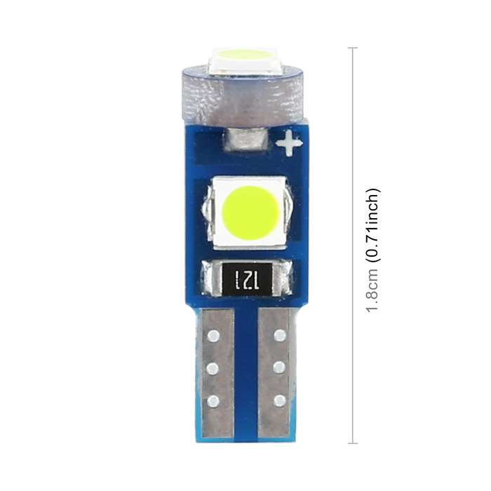 10 in 1 Car T5 0.2W DC12V Instrument Panel LED Decorative Light(Red Light)