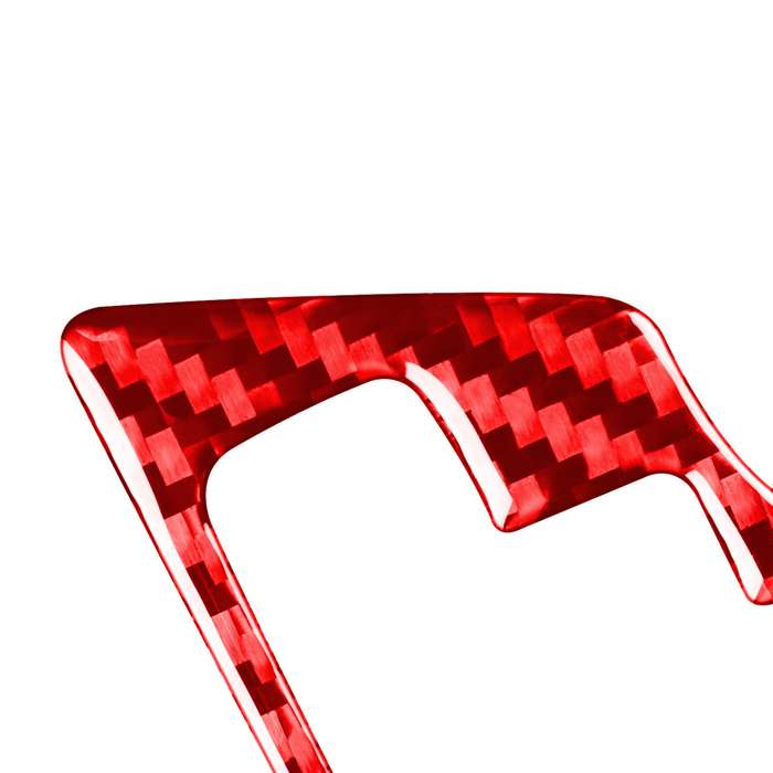 Carbon Fiber Car Gear Decorative Sticker for Toyota Corolla 2014-2018,Right Drive (Red)