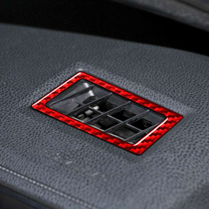 2 PCS / Set Carbon Fiber Car Dashboard Air Outlet Decorative Sticker for Toyota Corolla 2014-2018,Le