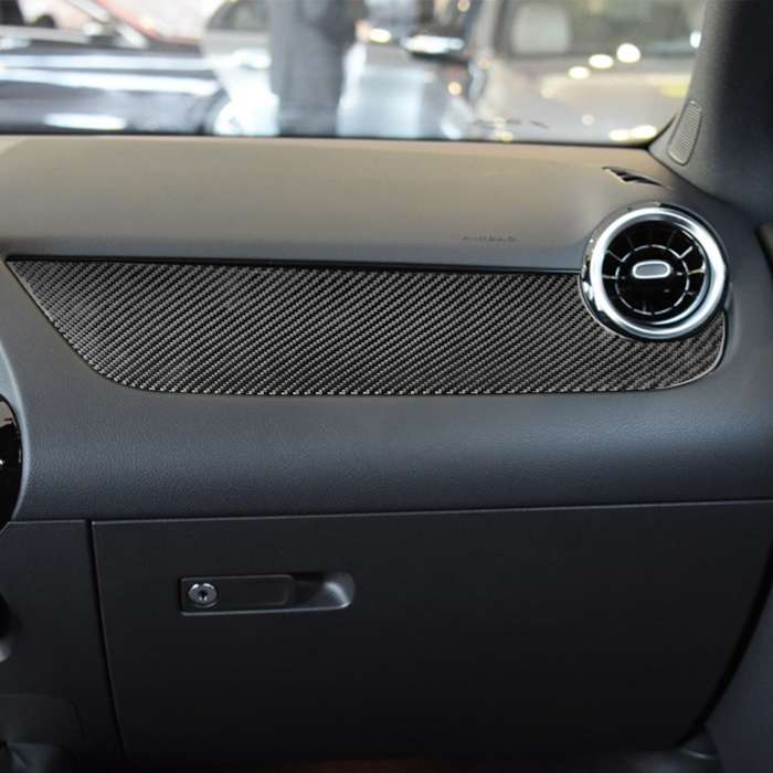 Carbon Fiber Car Co-pilot Control Panel Decorative Sticker for Mercedes-Benz B-Class 2019 / GLB 2020