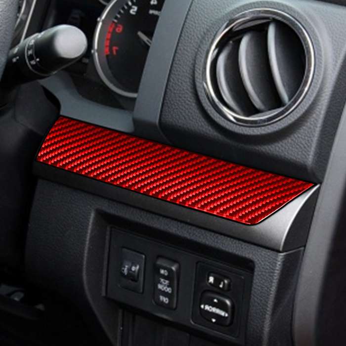 3 PCS / Set Carbon Fiber Car Center Console Strip Decorative Sticker for Toyota Tundra 2014-2018,Rig