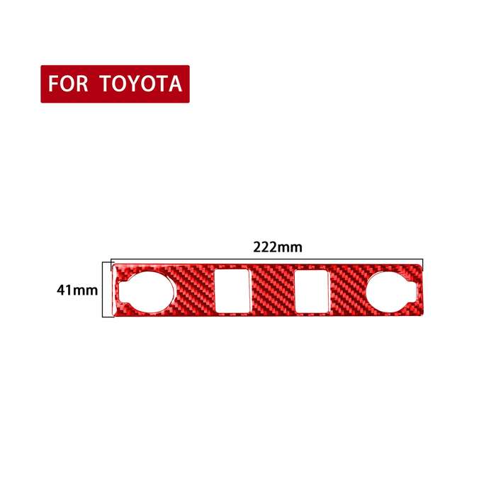Carbon Fiber Car Cigarette Lighter Switch Decorative Sticker for Toyota Tundra 2014-2018,Left and Ri