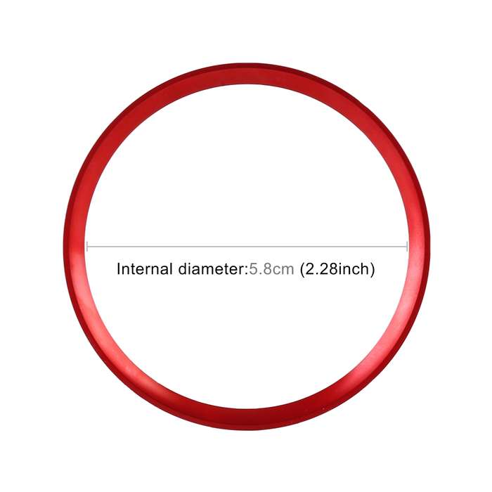 Car Steering Wheel Decorative Ring Cover for Mercedes-Benz,Inner Diameter: 5.8cm (Silver)