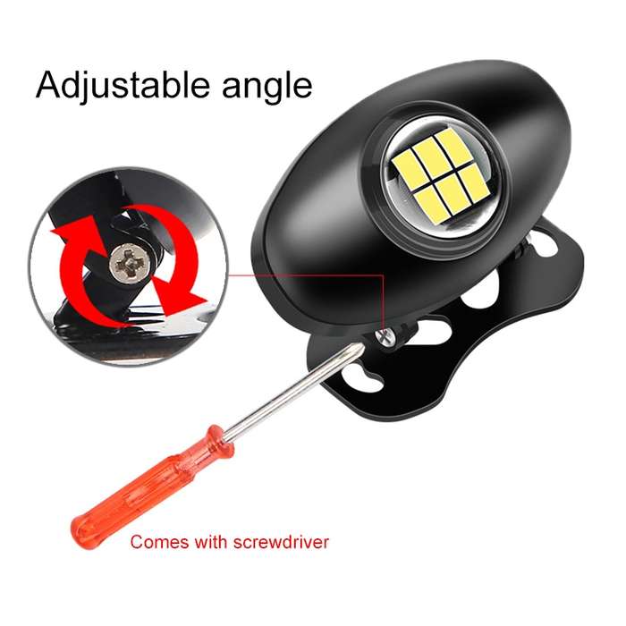 Car Adjustable LED Super Bright Reversing Light (Black)