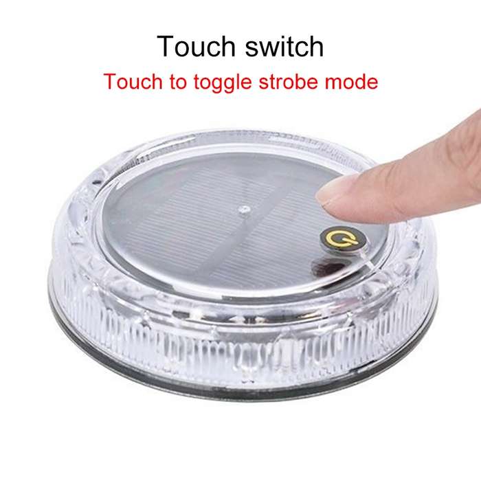 2 PCS Car Touch Light Solar LED Flashing Light