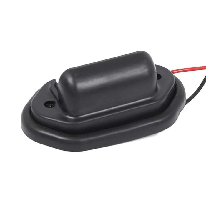 2 PCS MK-257 Car Van Bus Trailer LED Taillight Side Light 12-30V 6LEDs License Plate Light (Black)
