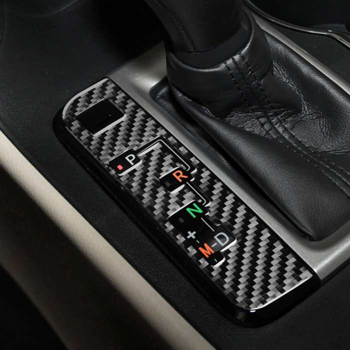 Car Carbon Fiber Gear Indicator Decorative Sticker for Toyota Highlander 2014-2019, Left Drive