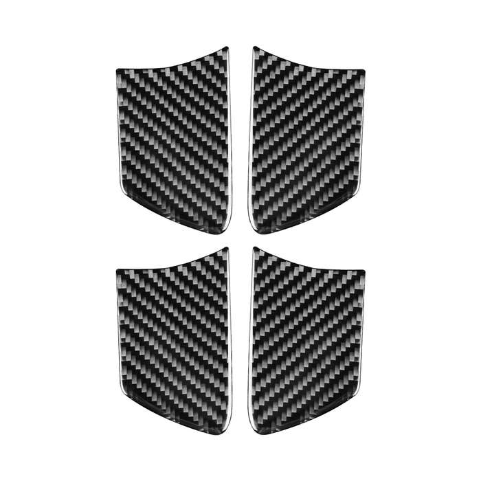 Car Carbon Fiber Inside Door Bowl Decorative Sticker for Toyota Highlander 2014-2019, Left Drive