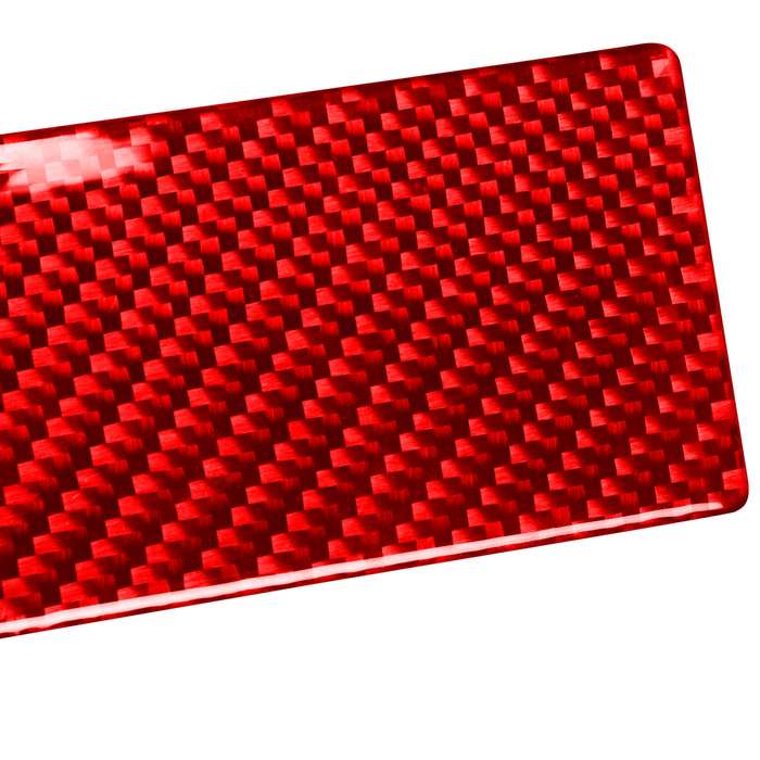Car Carbon Fiber Central Control Panel Decorative Sticker for Volvo V60 2010-2017, Right Drive(Red)