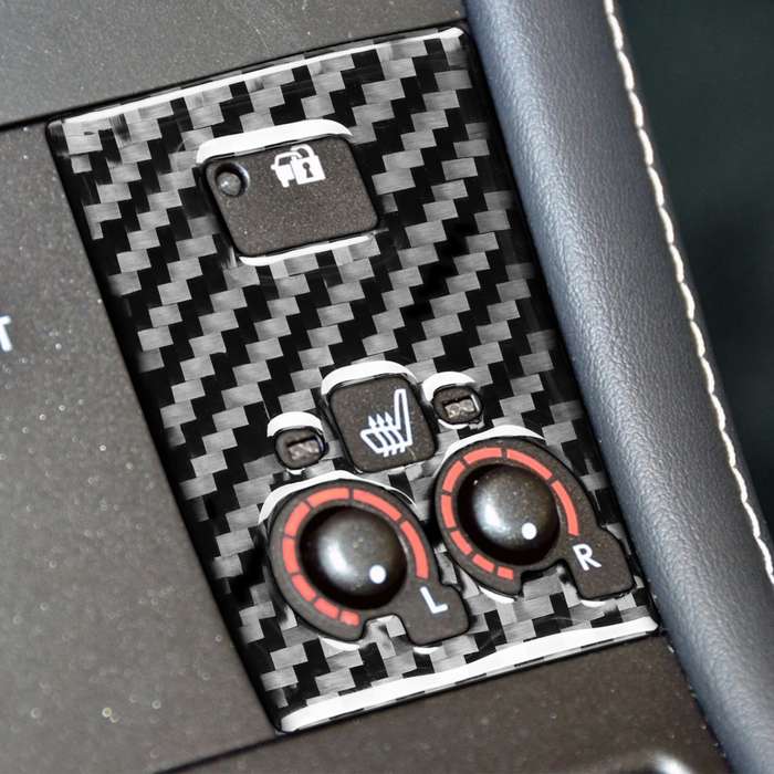 Car Carbon Fiber Sport Mode Panel B Decorative Sticker for Lexus CT 2011-2017, Left and Right Drive