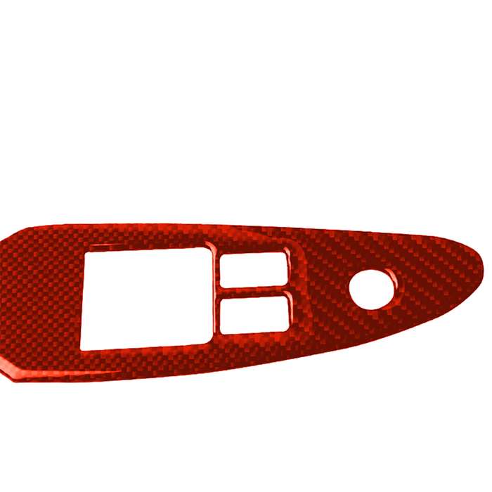 Car Carbon Fiber Main Driving Side Door Lift Control Decorative Sticker for Nissan 370Z / Z34 2009-,