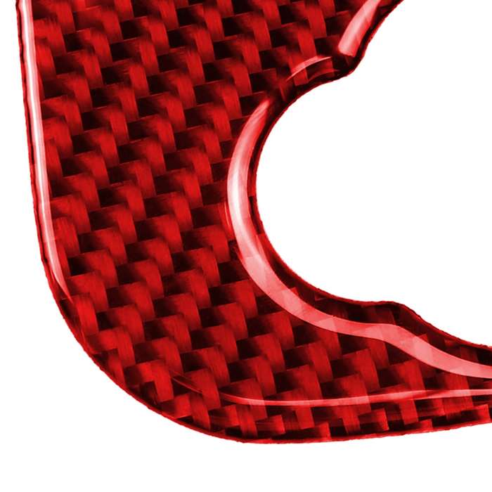 Car Carbon Fiber Cigarette Lighter Cover Decorative Sticker for BMW Mini Cooper F56 F55 F57, Left an