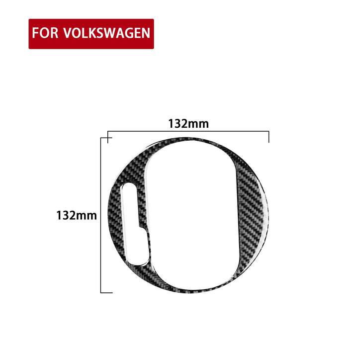 Car Carbon Fiber Gear Panel Inside Frame Decorative Sticker for Volkswagen Beetle 2012-2019, Left Dr