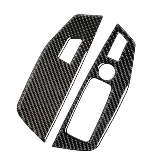 Car Carbon Fiber Window Glass Control Panel Solid Color Decorative Sticker for BMW G01 X3 2018-2020