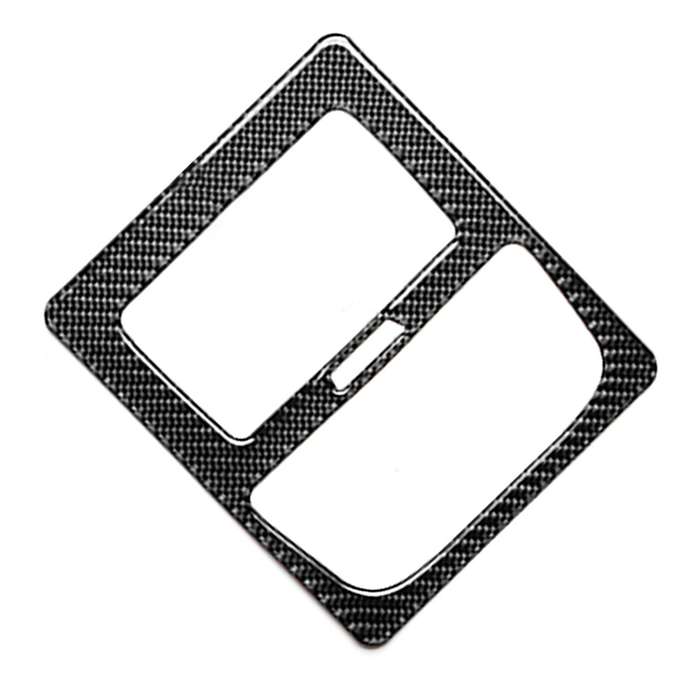Car Carbon Fiber Rear Air Conditioning Vent Solid Color Decorative Sticker for BMW G01 X3 2018-2020