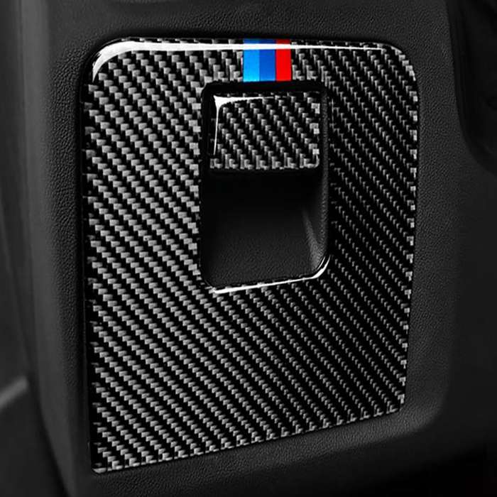 Car Carbon Fiber Storage Box Panel 3-color Decorative Sticker for BMW G01 X3 2018-2020 / G02 X4