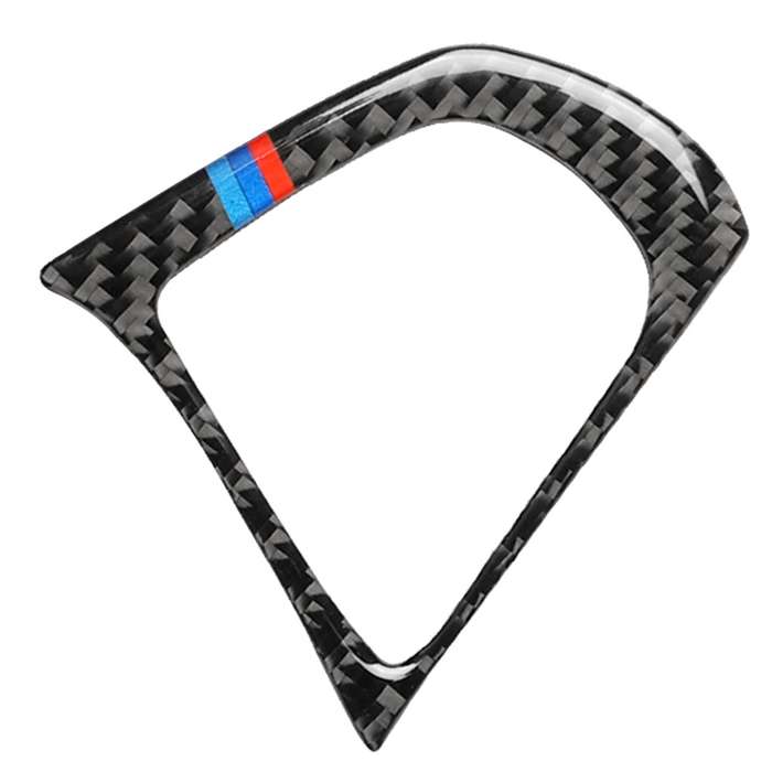 2 in 1 Car Carbon Fiber Steering Wheel Button 3-color B Decorative Sticker for BMW G01 X3 2018-2020