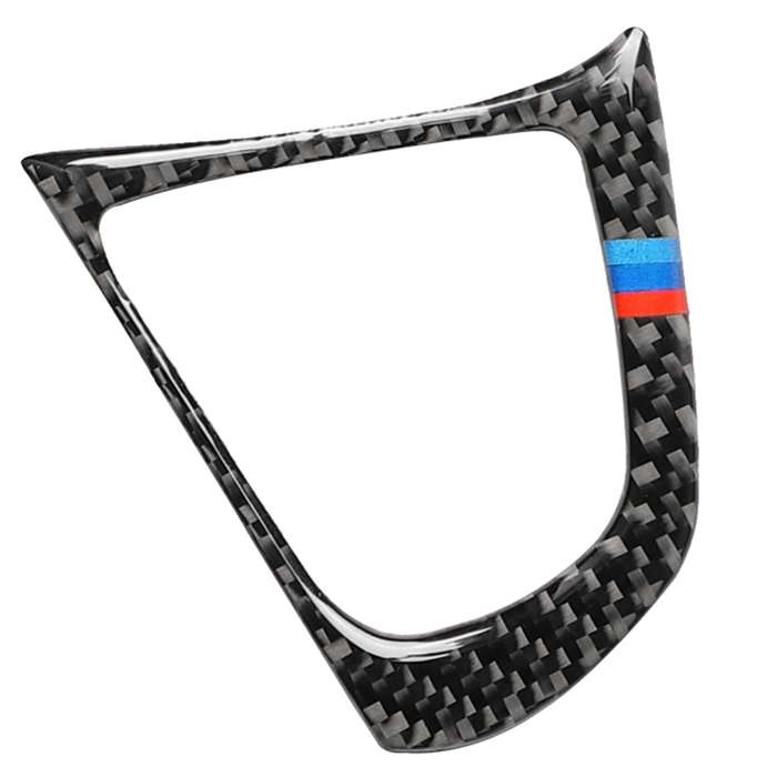 2 in 1 Car Carbon Fiber Steering Wheel Button 3-color B Decorative Sticker for BMW G01 X3 2018-2020