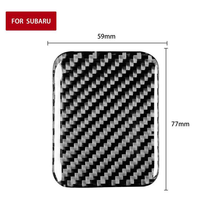 Car Carbon Fiber Storage Box Cover Decorative Sticker for Subaru BRZ / Toyota 86 2017-2019, Left and