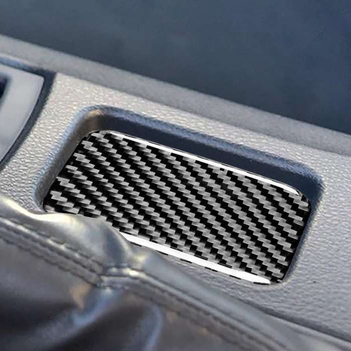 Car Carbon Fiber Storage Box Cover Decorative Sticker for Subaru BRZ / Toyota 86 2017-2019, Left and
