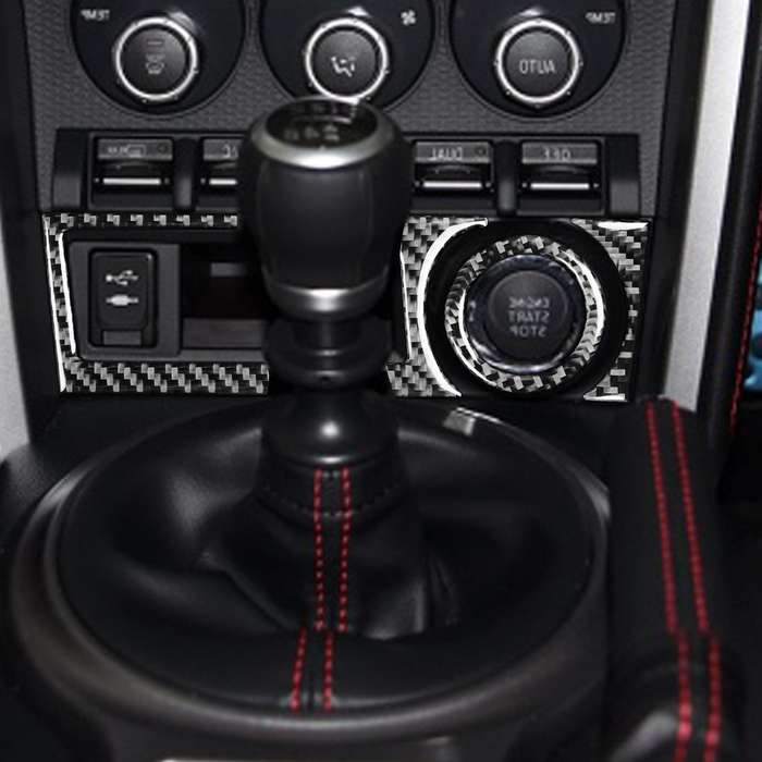3 in 1 Car Carbon Fiber Storage Box A Decorative Sticker for Subaru BRZ / Toyota 86 2017-2019, Right