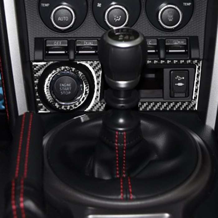 3 in 1 Car Carbon Fiber Storage Box A Decorative Sticker for Subaru BRZ / Toyota 86 2017-2019, Left