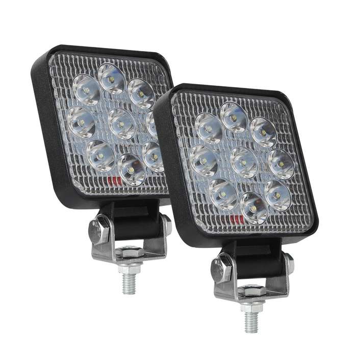 D0036 6.3W 10-30V DC 6000K 3 inch 9 LEDs Square Offroad Truck Car Driving Light Work Light Spotlight