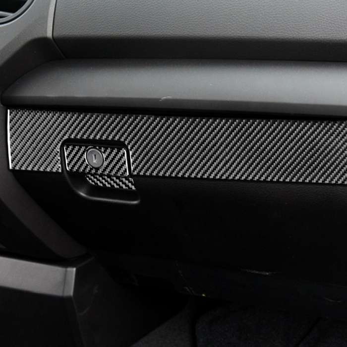 3 PCS / Set Carbon Fiber Car Co-pilot Glove Box Decorative Sticker for Toyota Tundra 2014-2018, Left